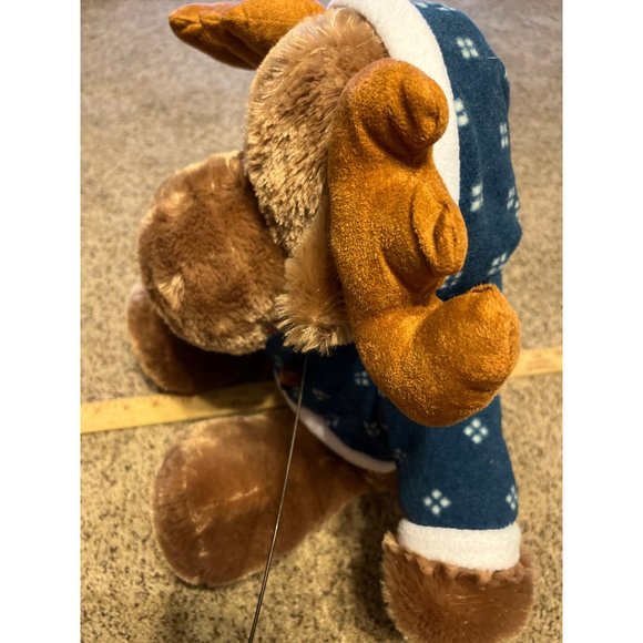 Dan Dee Collector's Choice Moose 16" Brown Winter Plush Hoodie Stuffed Animal - Picture 4 of 9